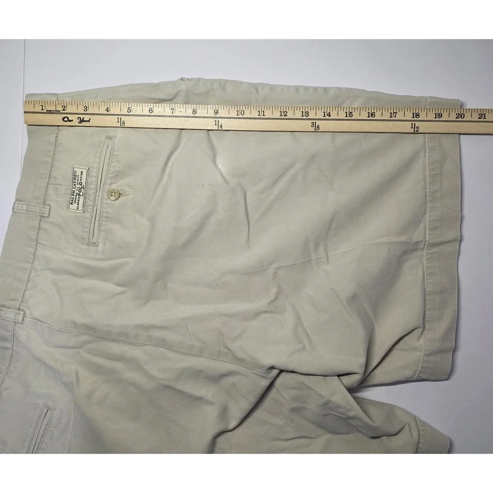 Polo Ralph Lauren Mens Size 40‎ Tan Prospect Chino Shorts
